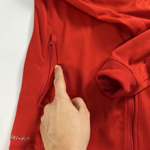 Nike Dri Fit Red Atlanta United Fire Full Zip Warm Up Jacket Size M Women's - Picture 7 of 11